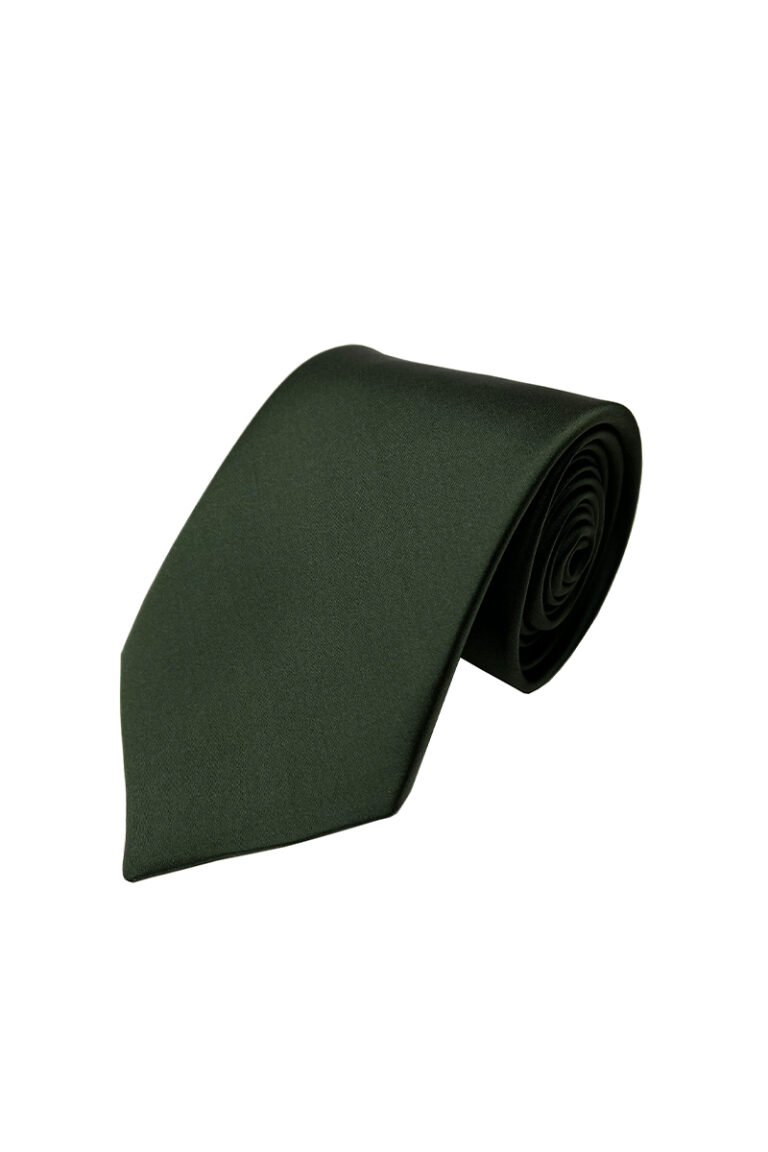 Army Green Satin Tie