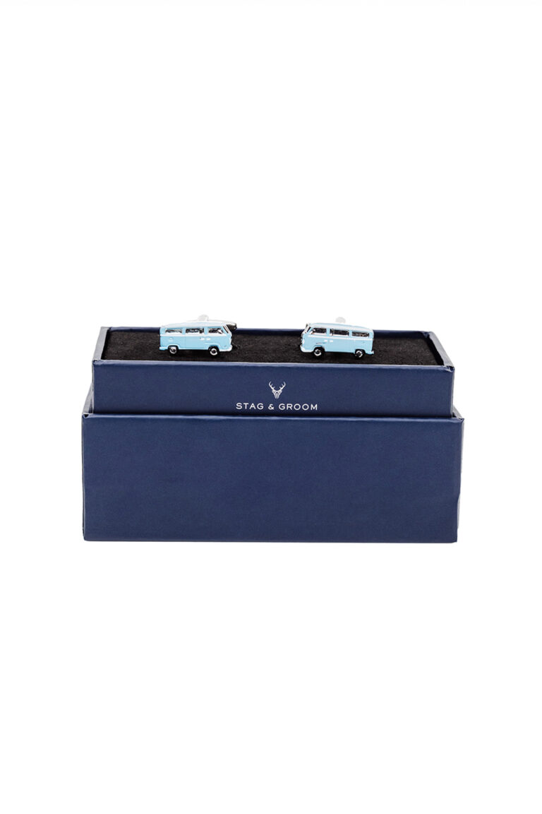 Campervan Blue Cufflinks