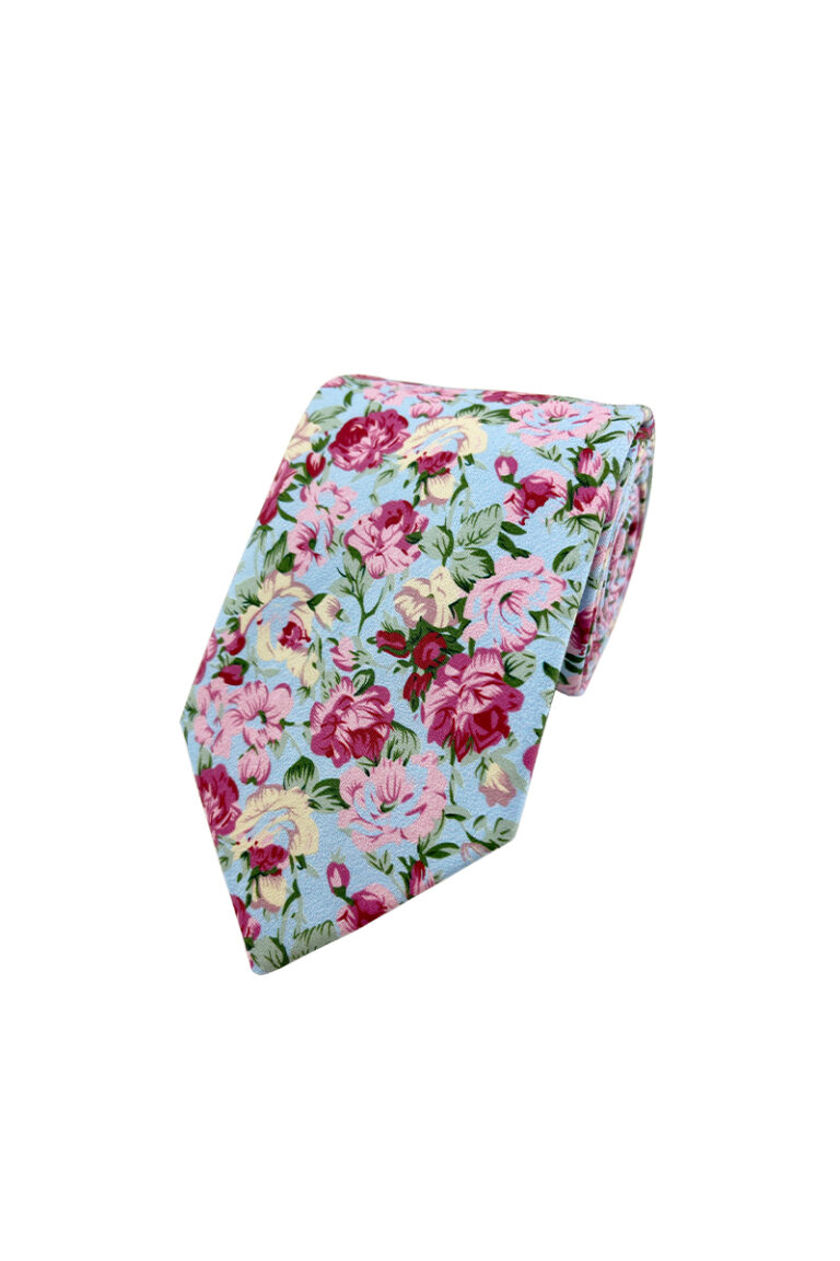 Beautiful Floral Sky Tie