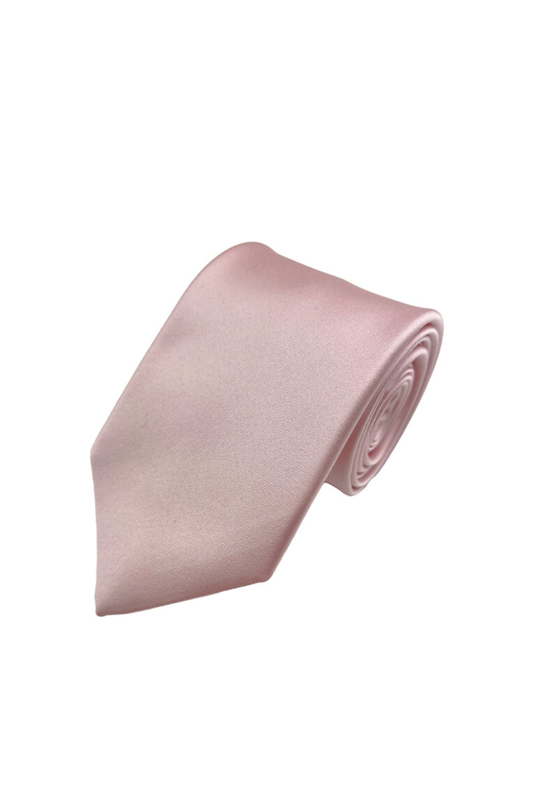 Blush Pink Satin Tie