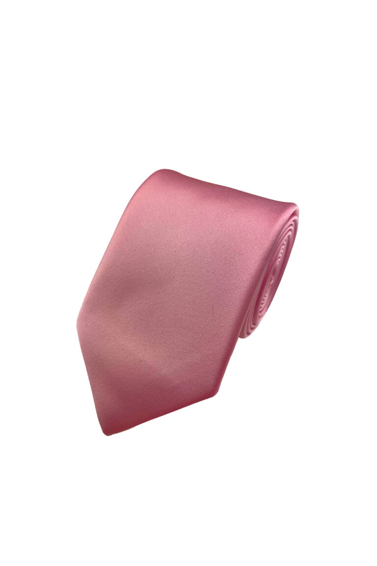 Dusky Pink Satin Tie