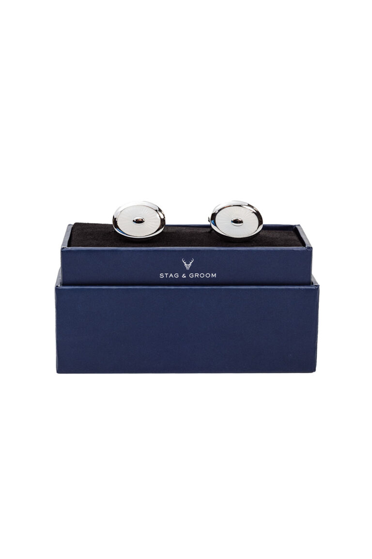 Ivory Enamel Cufflinks