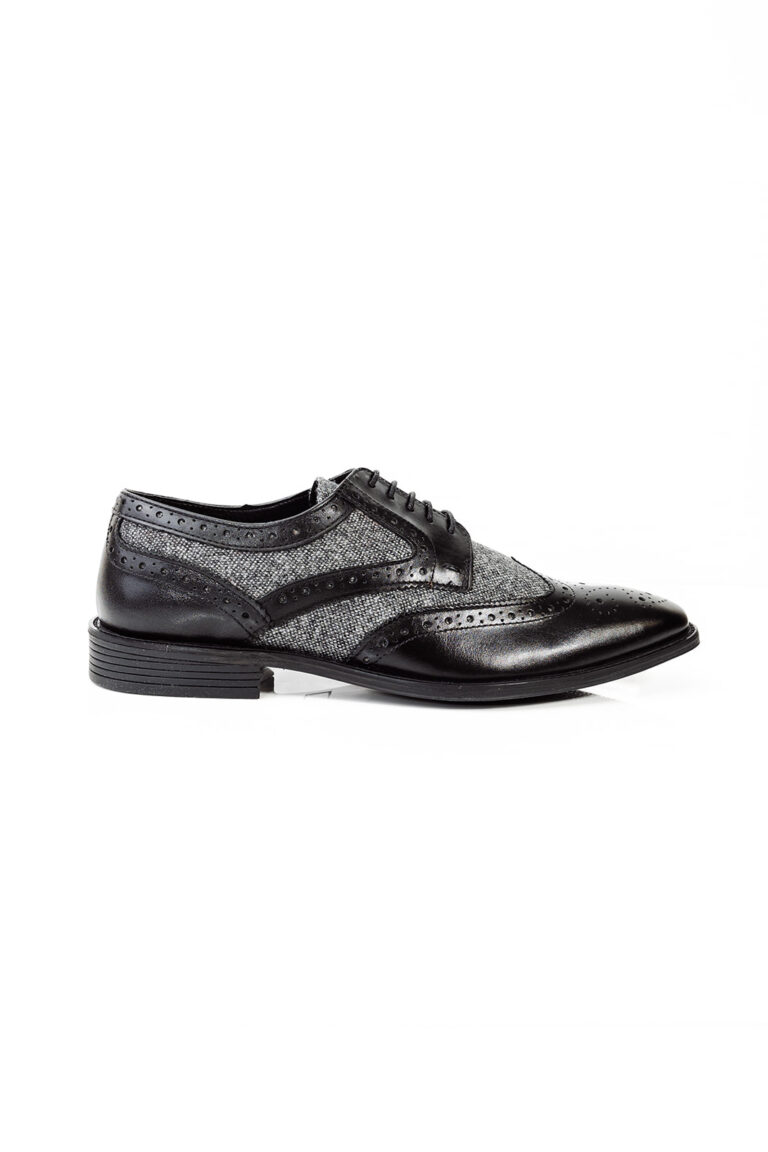 Grafton Black Tweed Shoes
