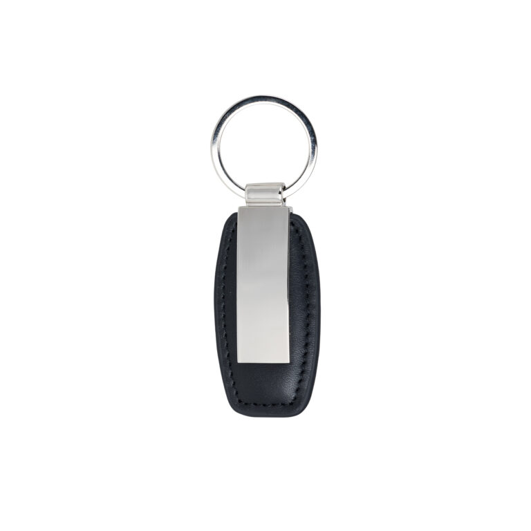 Black Leather Key Ring