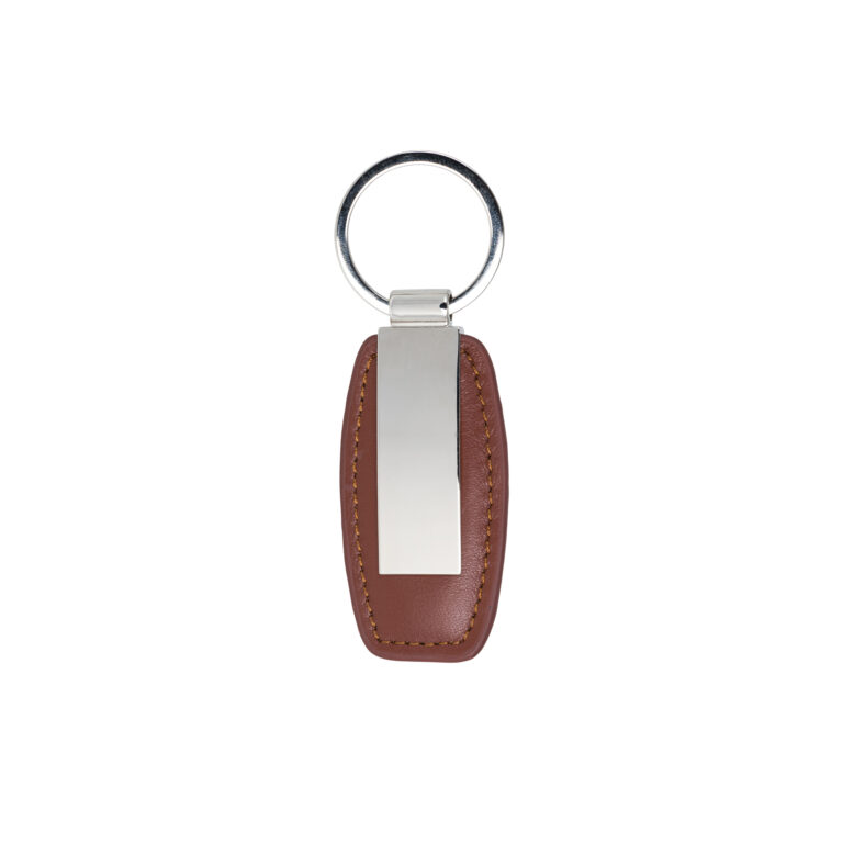 Brown Leather Key Ring