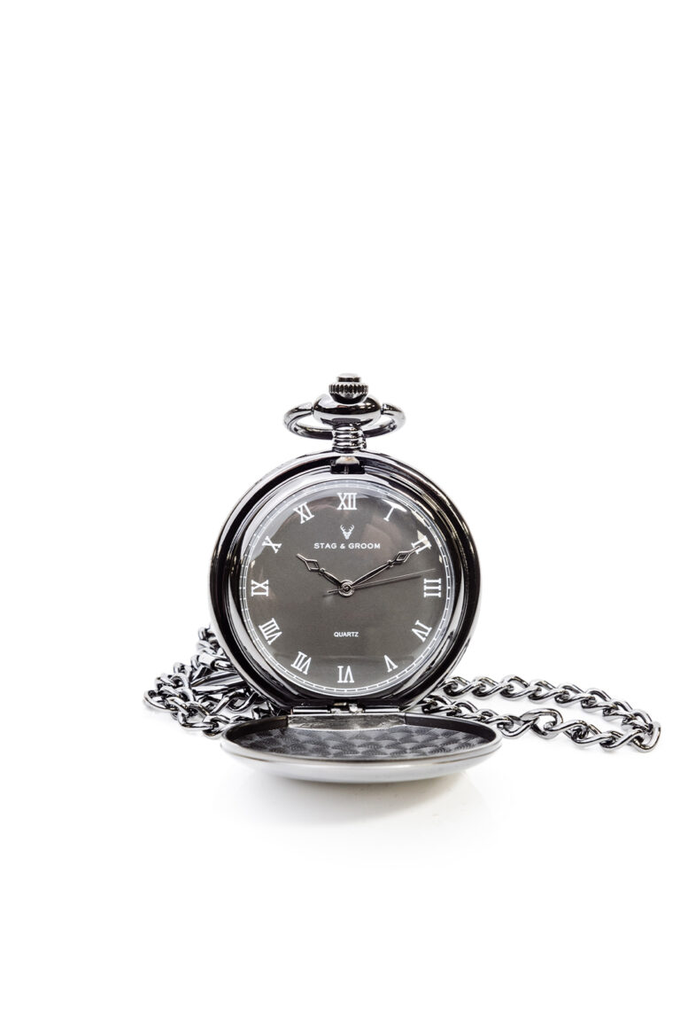 Gunmetal Pocket Watch