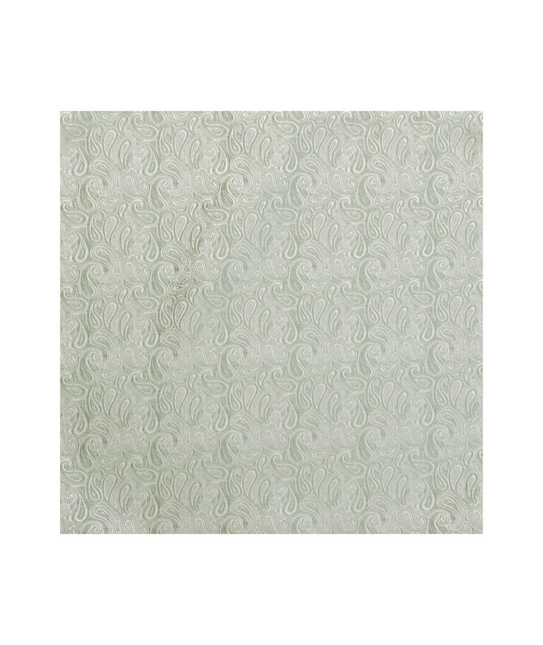 Sage Paisley Pocket Square