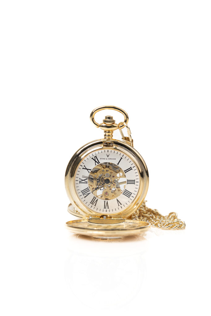 Gold Patterned Pocket Watch