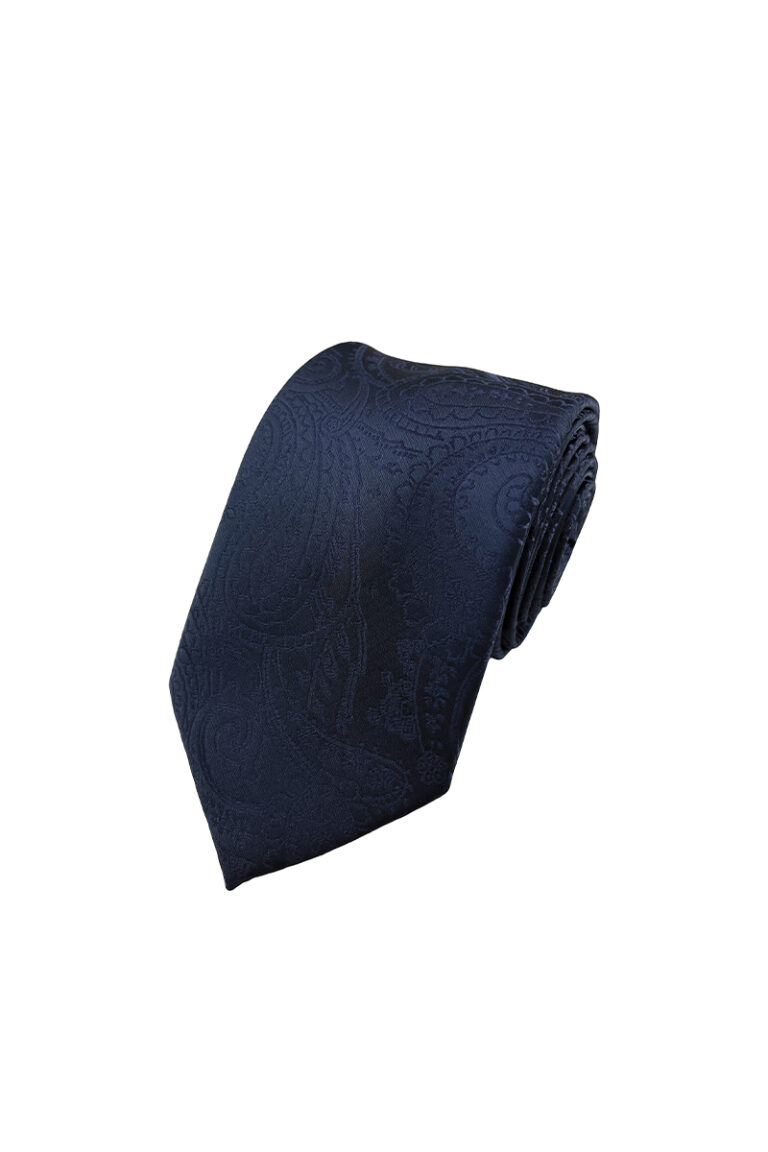 Navy Paisley Tie