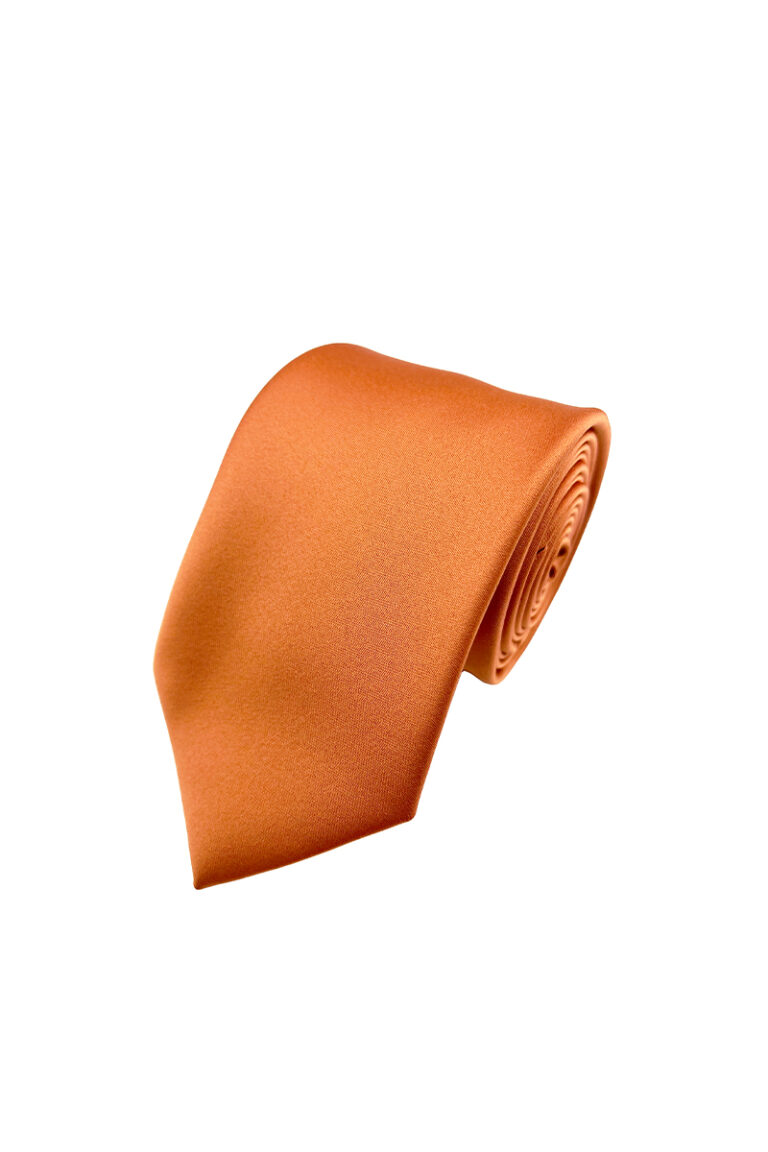 Burnt Orange Satin Tie