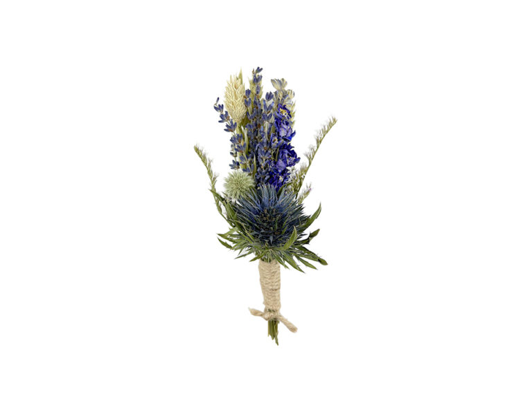 Blue Floral Buttonhole