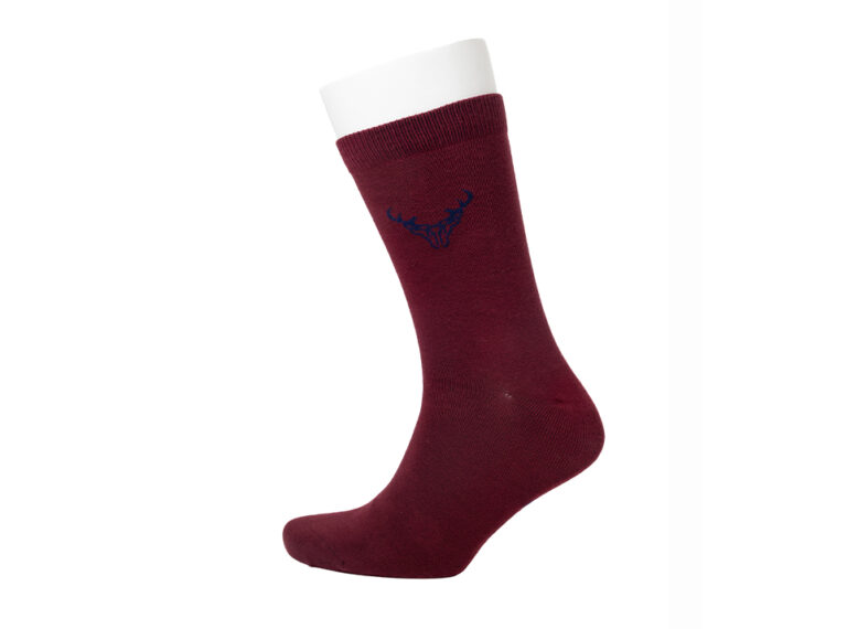 Stag & Groom Socks Wine