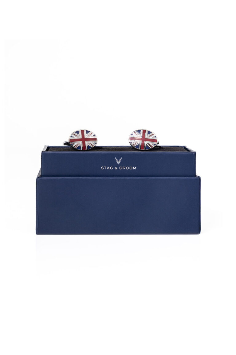 Union Jack Oval Cufflinks