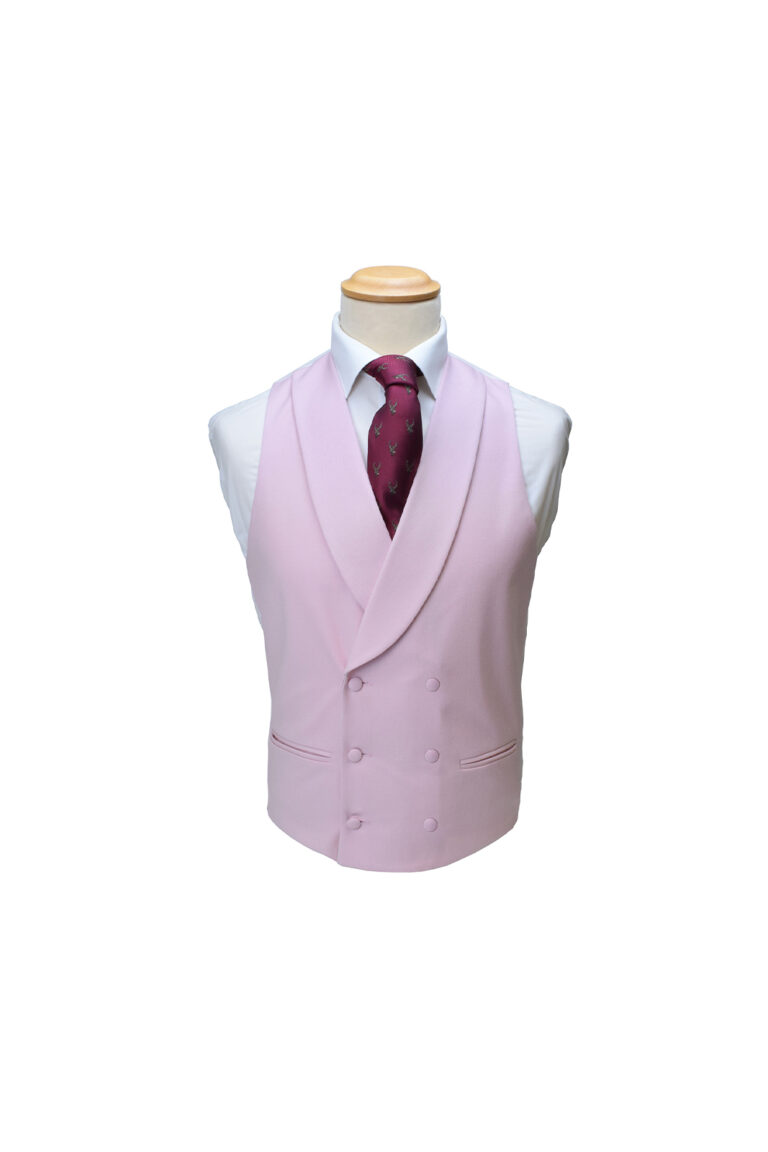 Pink Double Breasted Waistcoat