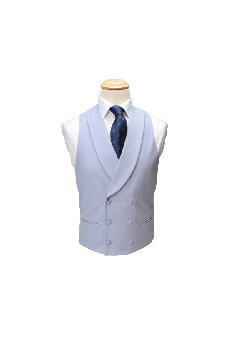 Grey Double Breasted Waistcoat