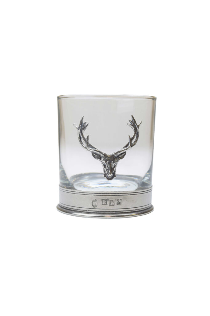 Majestic Stag Head Whiskey Glass