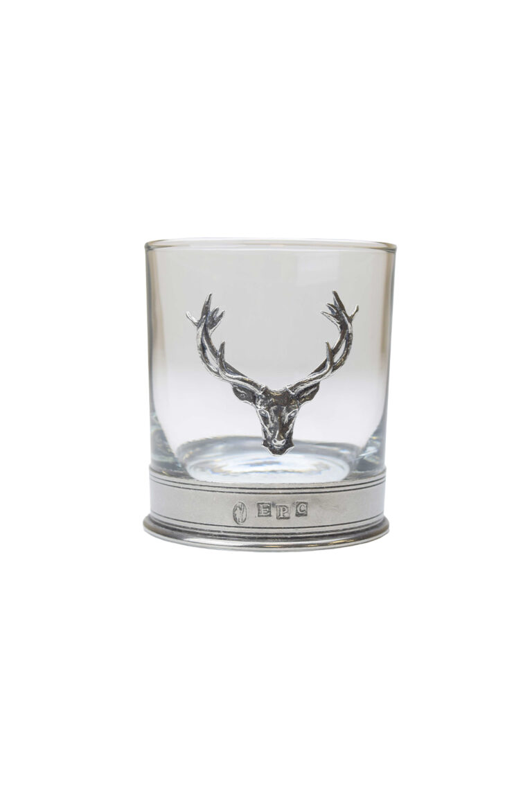Majestic Stag Head Whiskey Glass