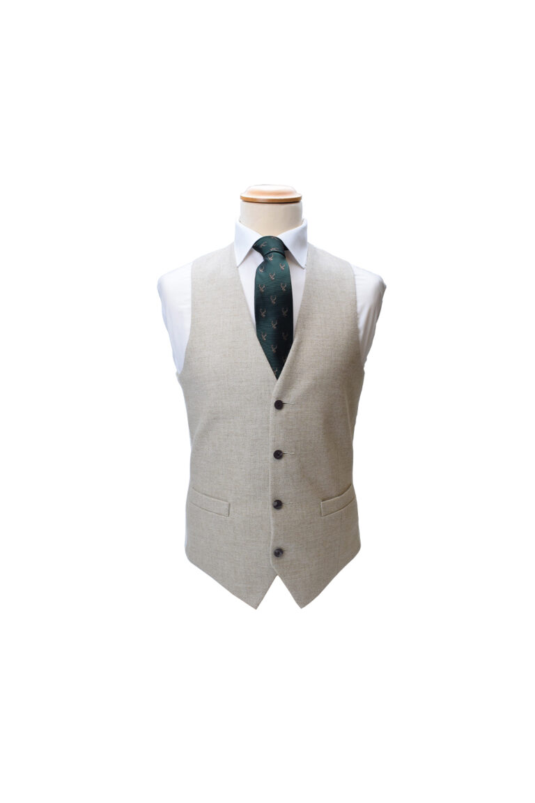 Oatmeal Twill Waistcoat