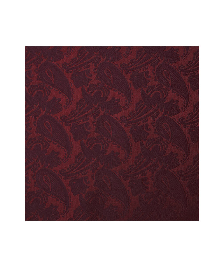 Paisley Pocket Square Wine