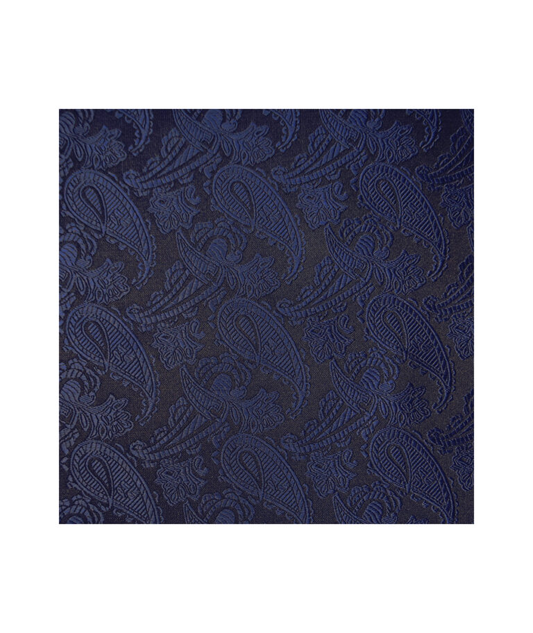 Paisley Pocket Square Navy