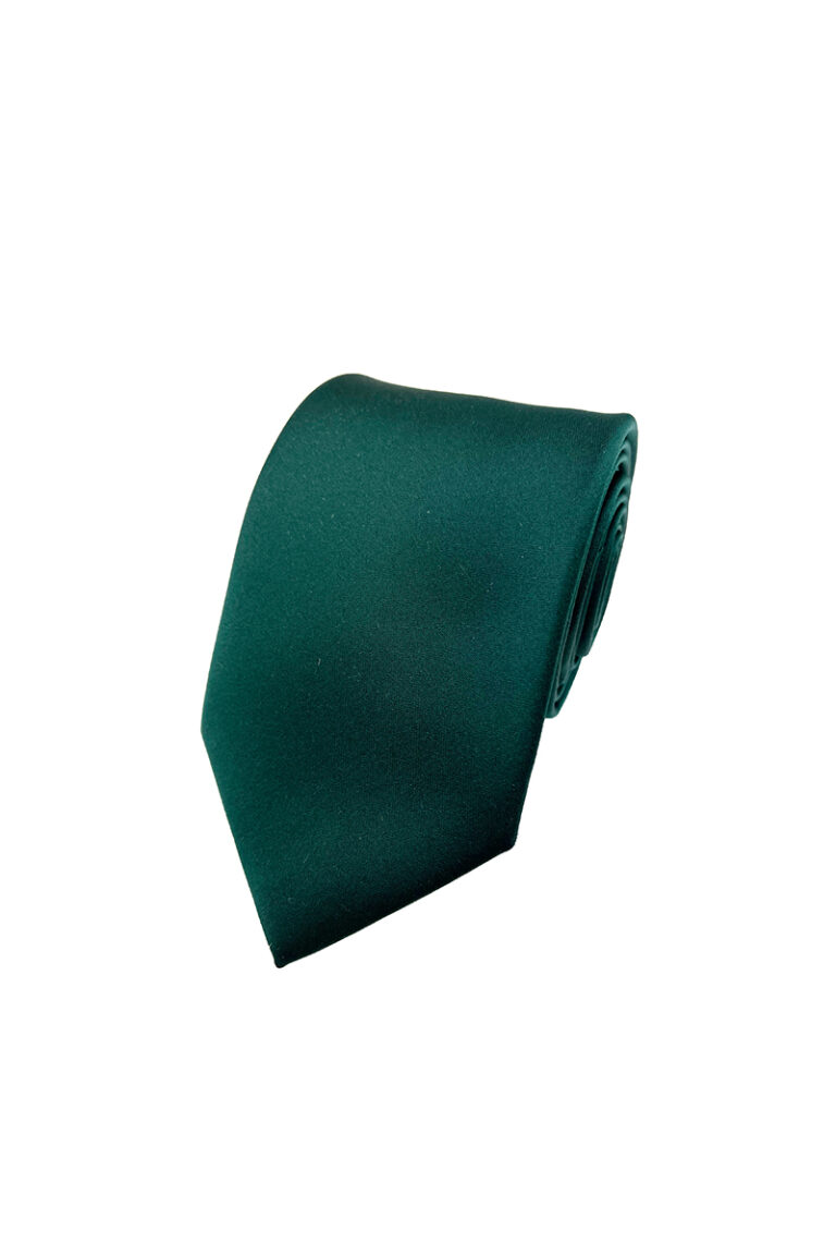 Forest Green Satin Tie