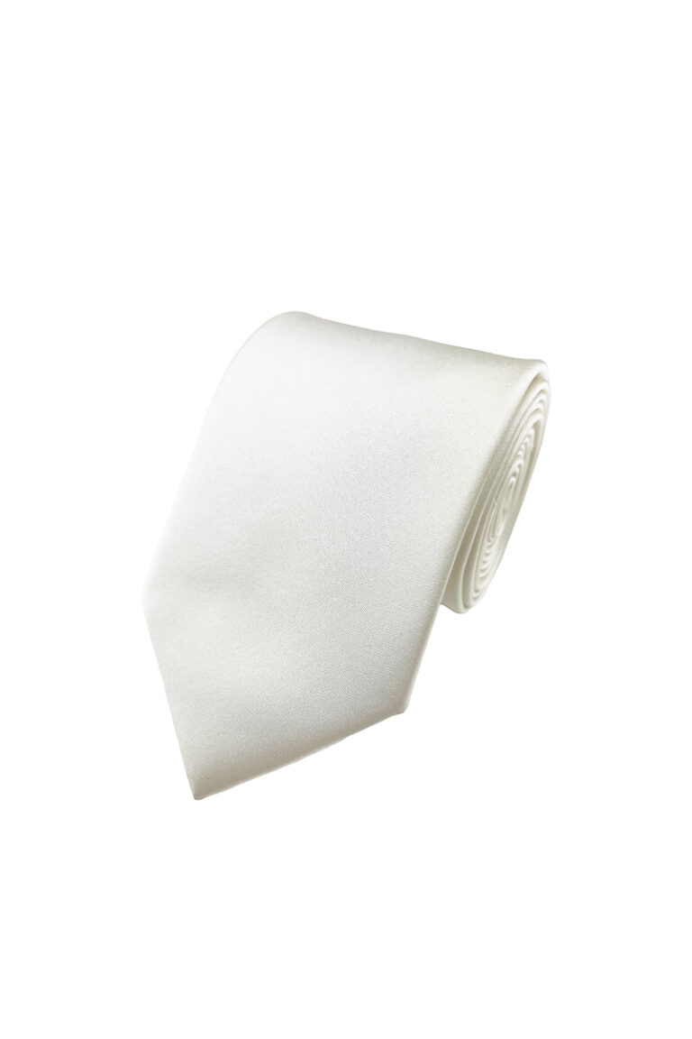 Ivory Satin Tie