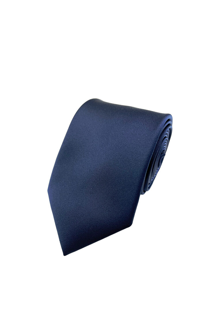 Navy Satin Tie