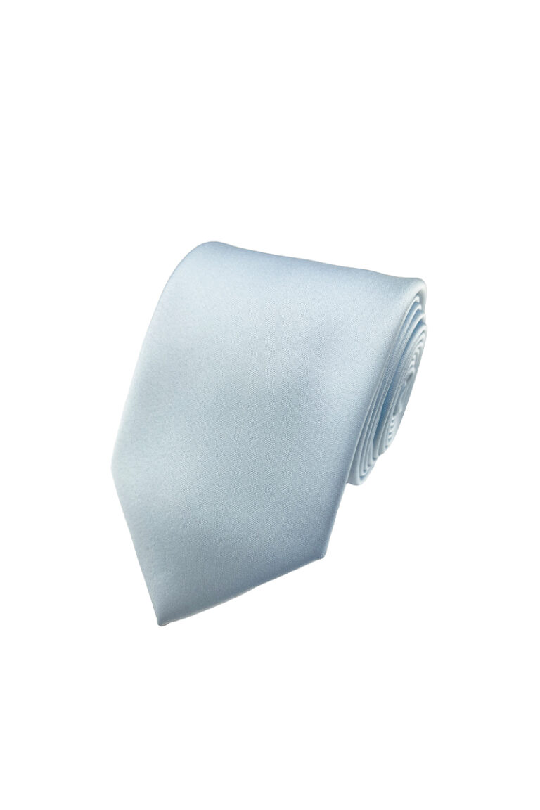 Sky Blue Satin Tie