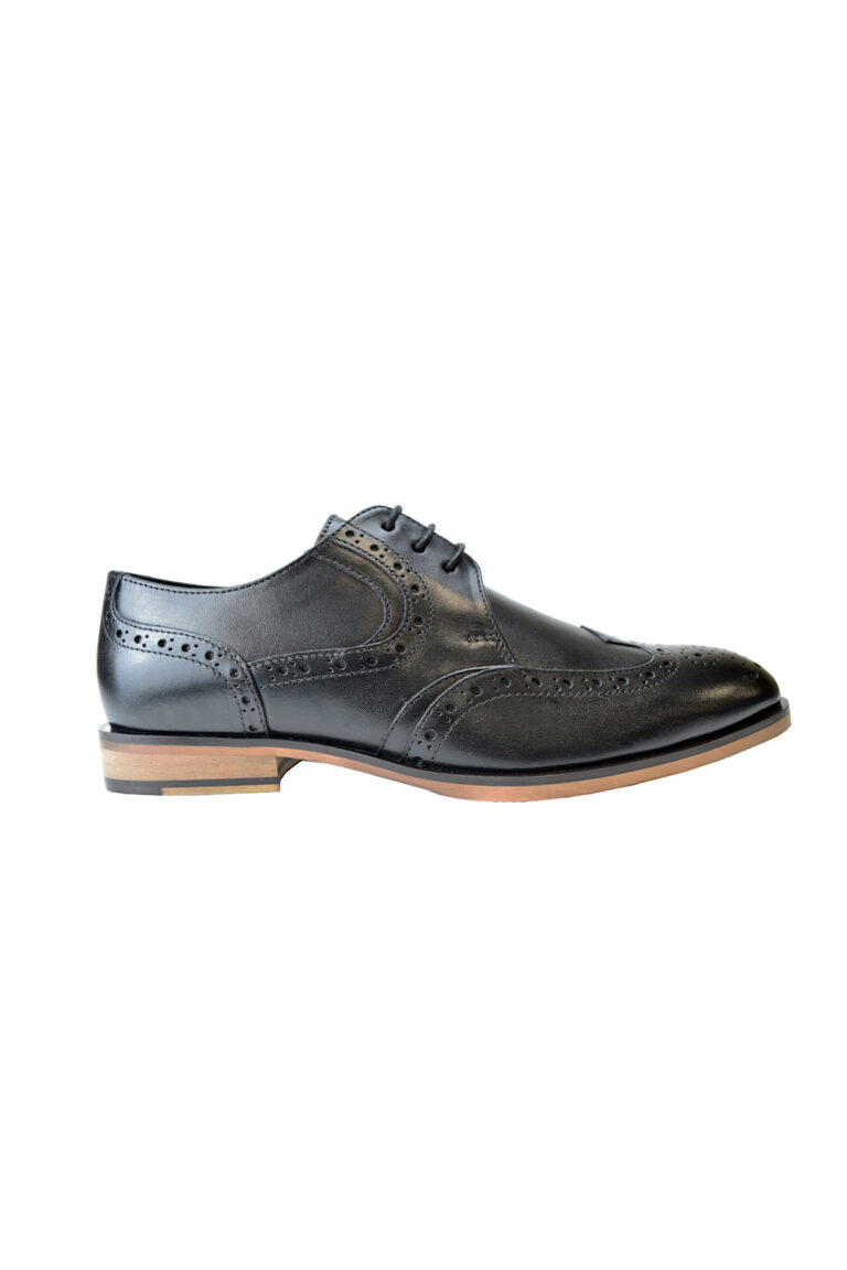 Stag & Groom Black Brogue Shoes