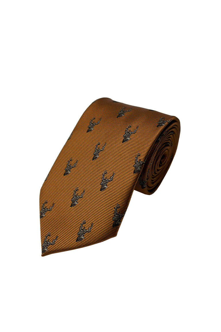 Gold Stags Head Tie