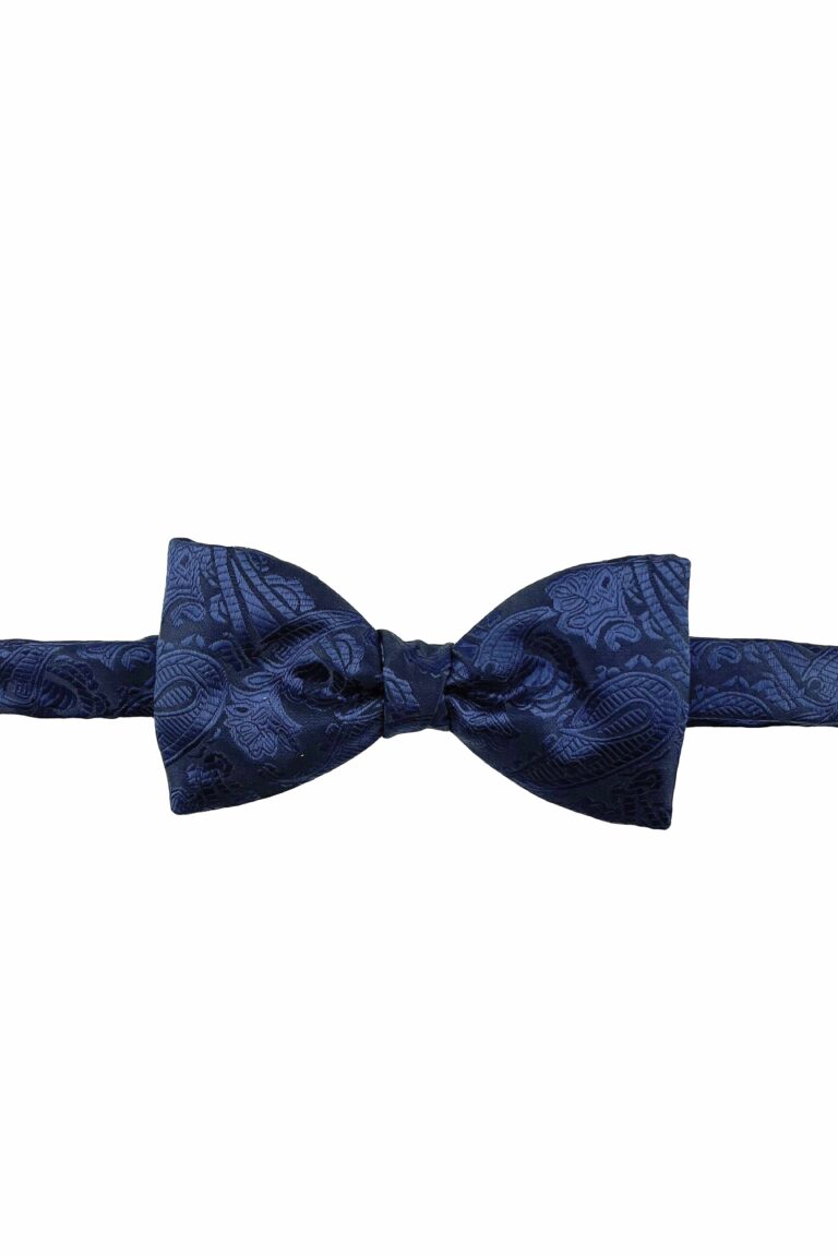 Paisley Navy Bowtie