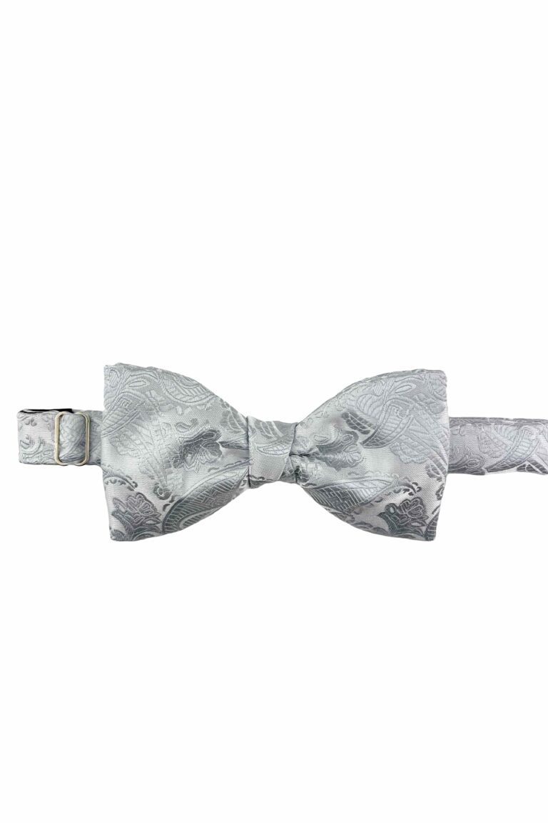 Paisley Silver Bow