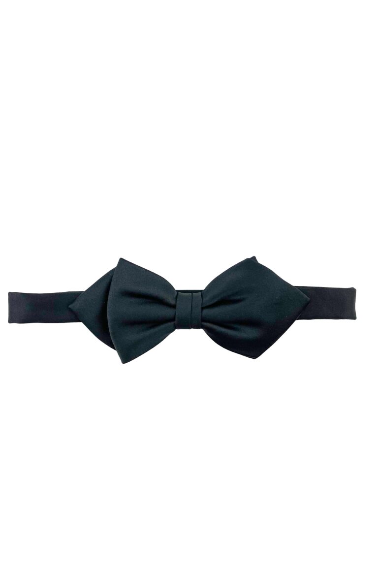 Black Satin Tulip Style Bow