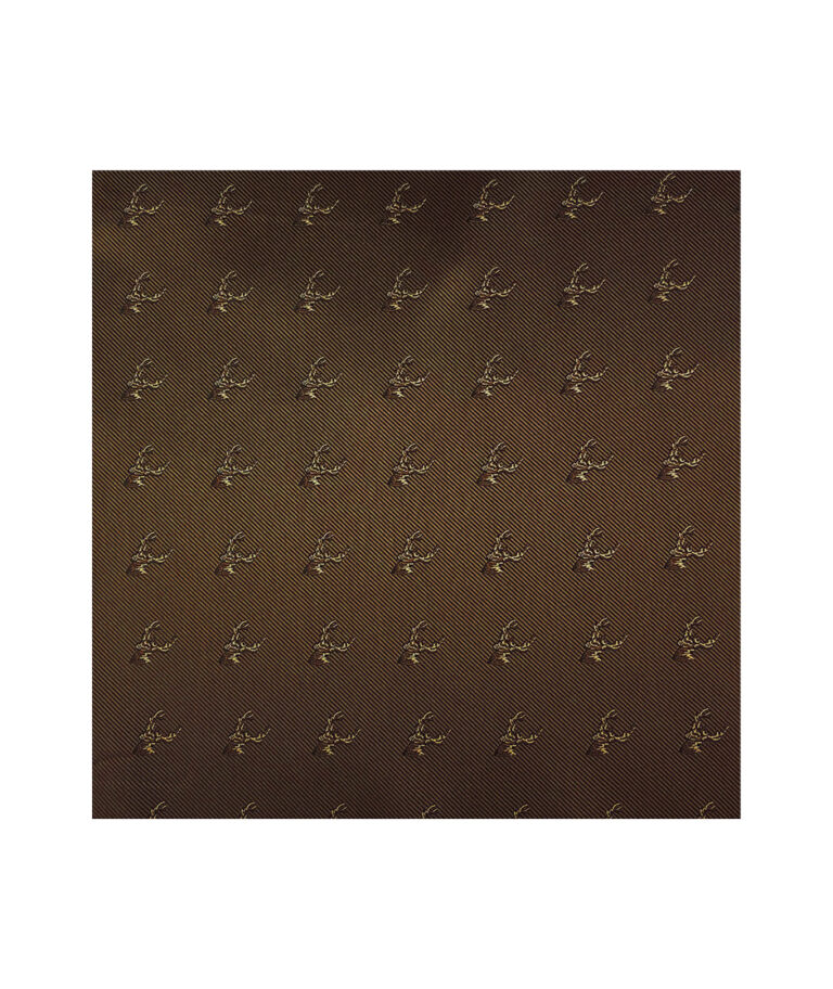 Bark Stags Head Pocket Square