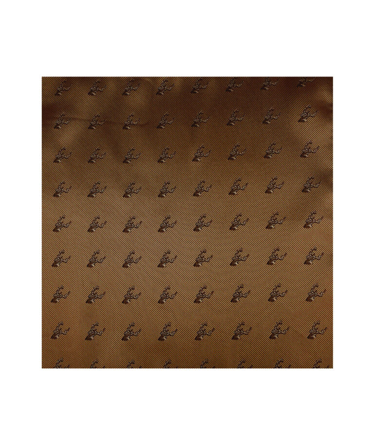 Bronze Stags Head Pocket Square