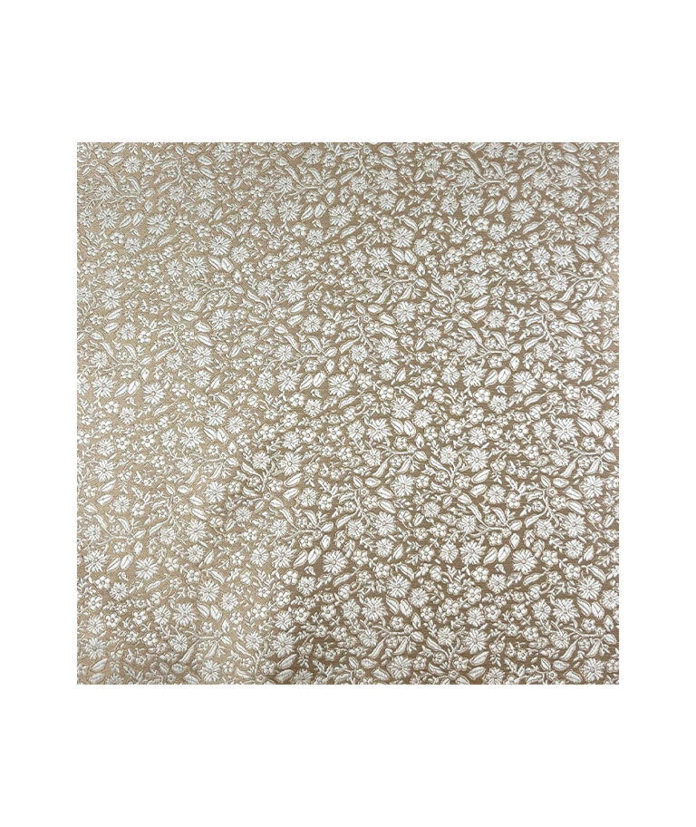 Micro Floral Champagne Pocket Square