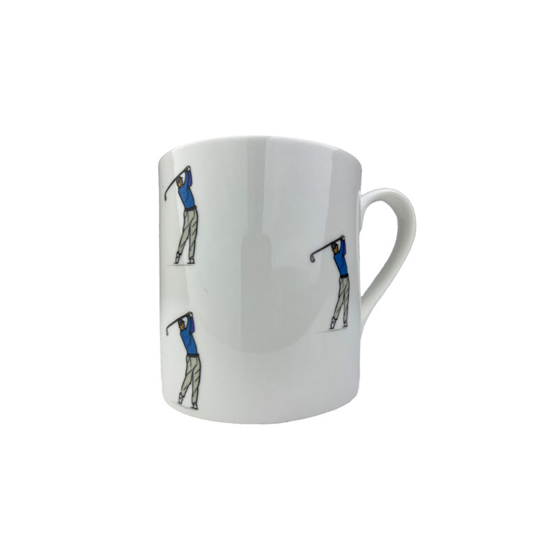 Golfer Fine Bone China Mug