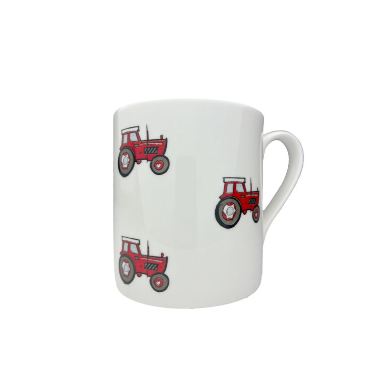 Red Tractor Fine Bone China Mug