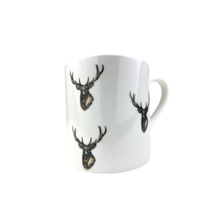 Stag's Head Fine Bone China Mug