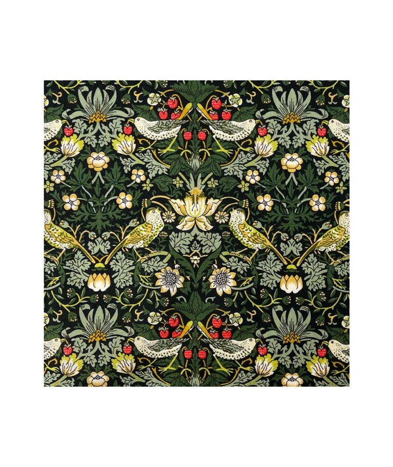 Strawberry Thief Forest Pocket Square