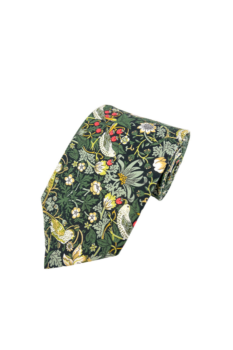 Strawberry Thief Forest Tie