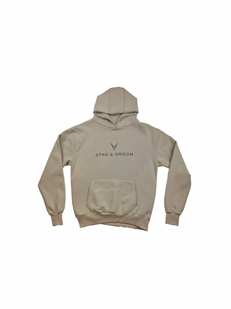 Stag & Groom Hoodie - Beige